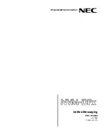NEC NVM-DFx Manual preview