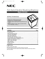 Preview for 1 page of NEC NW-452 Instruction Manual