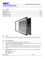 NEC OL-V652 Installation Manual preview