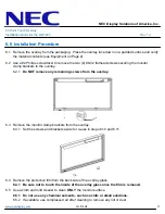 Предварительный просмотр 3 страницы NEC OLP-404 Installation Manual