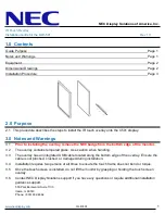 Preview for 1 page of NEC OLR-501 Installation Manual