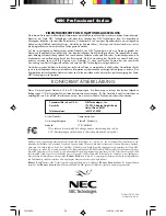 Preview for 58 page of NEC P1250 - MultiSync Plus - 21" CRT Display User Manual