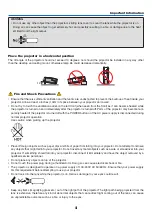 Preview for 5 page of NEC P350W Series User Manual