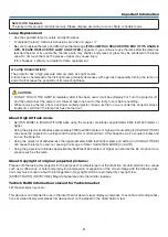 Preview for 7 page of NEC P350W Series User Manual