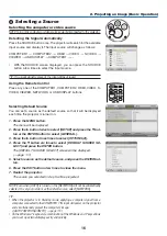 Preview for 34 page of NEC P350W Series User Manual