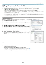 Preview for 73 page of NEC P350W Series User Manual