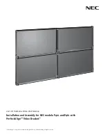 Preview for 1 page of NEC P401 - MultiSync - 40" LCD Flat Panel Display Installation And Assembly Manual
