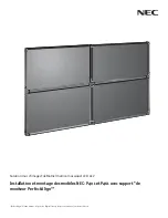 Preview for 5 page of NEC P401 - MultiSync - 40" LCD Flat Panel Display Installation And Assembly Manual