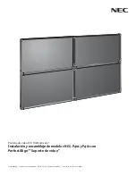 Preview for 9 page of NEC P401 - MultiSync - 40" LCD Flat Panel Display Installation And Assembly Manual