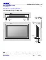 Preview for 2 page of NEC P401 - MultiSync - 40" LCD Flat Panel Display Installation Manual