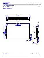 Preview for 3 page of NEC P401 - MultiSync - 40" LCD Flat Panel Display Installation Manual