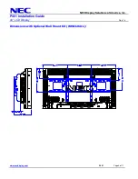 Preview for 8 page of NEC P401 - MultiSync - 40" LCD Flat Panel Display Installation Manual