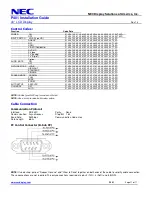 Preview for 11 page of NEC P401 - MultiSync - 40" LCD Flat Panel Display Installation Manual