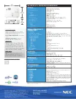 Preview for 4 page of NEC P401W Brochure & Specs