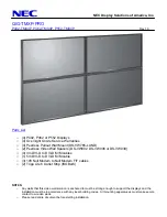 NEC P402-TMX4P Short Manual preview