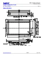 Preview for 3 page of NEC P42XC10 - PlasmaSync - 42" Plasma Panel Installation Manual