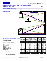 Preview for 2 page of NEC P452H Installation Manual