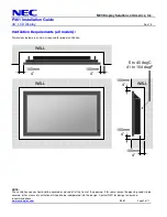 Preview for 2 page of NEC P461 - MultiSync - 46" LCD Flat Panel Display Installation Manual