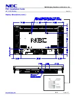 Preview for 4 page of NEC P461 - MultiSync - 46" LCD Flat Panel Display Installation Manual
