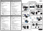 NEC P501X Quick Setup Manual предпросмотр