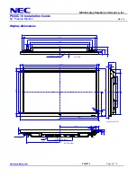 Preview for 3 page of NEC P60XC10 Installation Manual