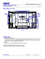 Preview for 4 page of NEC P60XC10 Installation Manual