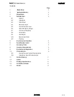 Preview for 1 page of NEC P60XC10 Specifications