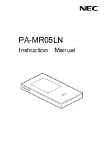 NEC PA-MR05LN Instruction Manual preview