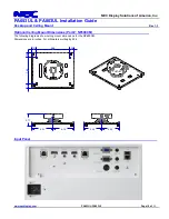 Предварительный просмотр 10 страницы NEC PA653UL Installation Manual