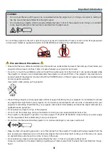 Предварительный просмотр 5 страницы NEC PA721X User Manual