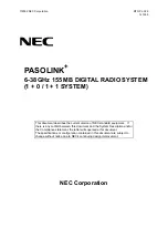 Preview for 1 page of NEC PASOLINK+ Manual