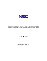 Preview for 1 page of NEC PASOLINK Training Course