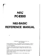 Предварительный просмотр 89 страницы NEC PC-8300 Reference Manual