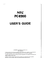 Preview for 4 page of NEC PC-8300 User Manual