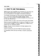 Preview for 14 page of NEC PC-8300 User Manual