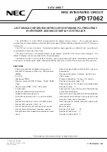 Preview for 1 page of NEC PD17062 Datasheet