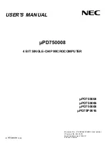 NEC PD750004 User Manual предпросмотр