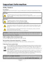 Preview for 3 page of NEC PE401H User Manual