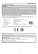 Preview for 4 page of NEC PE506WL User Manual