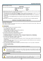 Preview for 5 page of NEC PE506WL User Manual