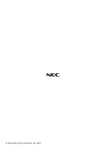 Preview for 123 page of NEC PE506WL User Manual