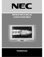 NEC PF28WT100 Instruction Manual preview