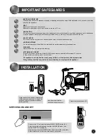 Preview for 4 page of NEC PF28WT100 Instruction Manual