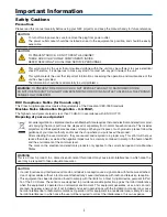 Предварительный просмотр 3 страницы NEC PH1000U User Manual
