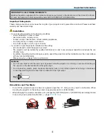 Preview for 4 page of NEC PH1000U User Manual