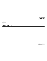 Preview for 61 page of NEC PH1201QL User Manual