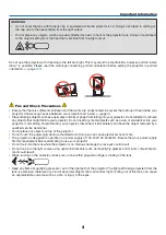 Предварительный просмотр 5 страницы NEC PH1202HL User Manual