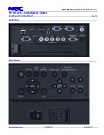 Preview for 9 page of NEC PH1202HL1 Installation Manual