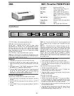 NEC Pinwriter P5300 Manual preview