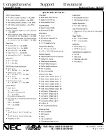 Preview for 1 page of NEC Pinwriter P6 Specification